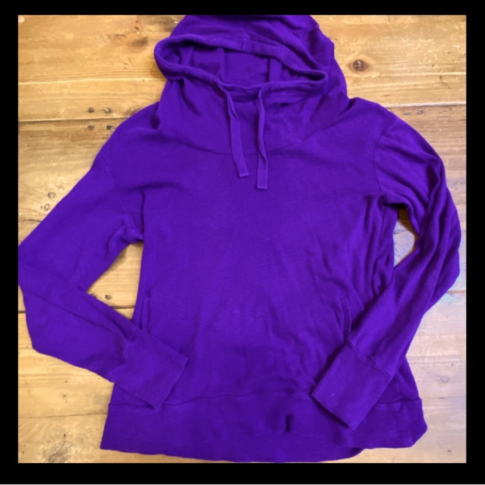 Columbia Purple Hoodie Cowl Neck Shirt